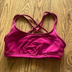 Women's Pink Strappy Sports Bra From Athleta